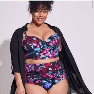SOLD NWT Torrid 3-DD/DDD 2-Piece Bikini Swim Set, Mystical Forest Floral print